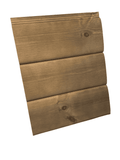 21X145 Skjult Tømmerpanel Furu Natur Beiset Jotun 9049 Valnøtt